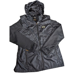 Green Bay Packers CB WeatherTec Womens Large Jacket Windbreaker Zip Cutter Buck